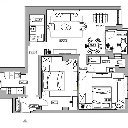 Apartment Stunning 2br With Balcony On Piata Universitatii